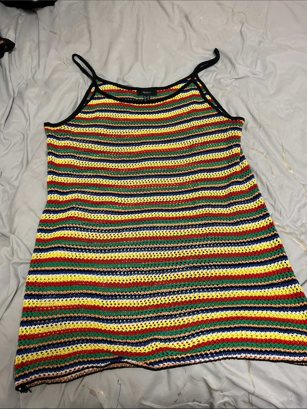 Forever 21 Multicolor  Crochet cover up Dress